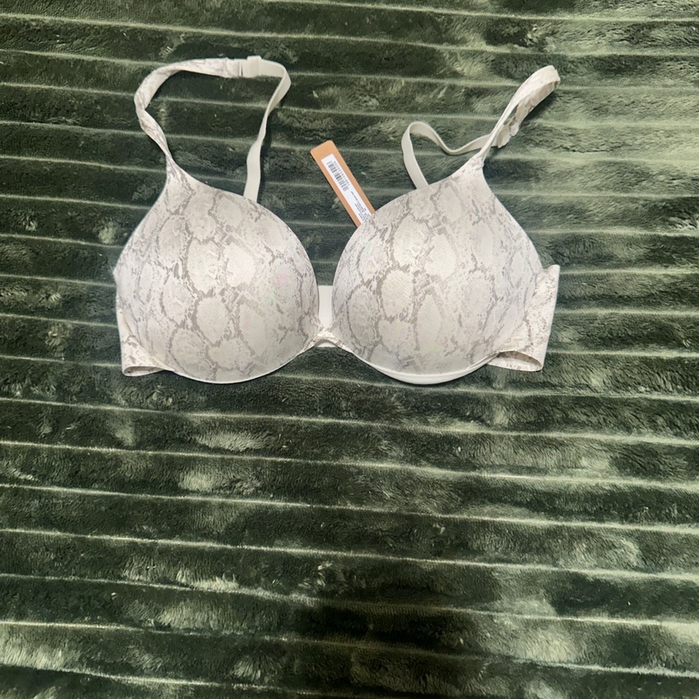 SKIMS White Snake Print Bra